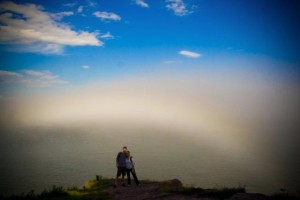 Nicholas O'Brien and Brianna Knox engagement. Portland, Maine.